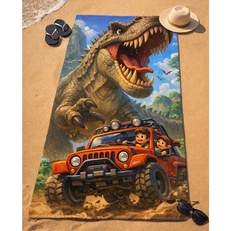 Детска плажна хавлиена кърпа