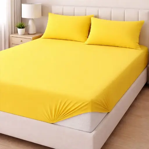 Чаршаф с ластик за матрак в тъмнозелен цвят-32